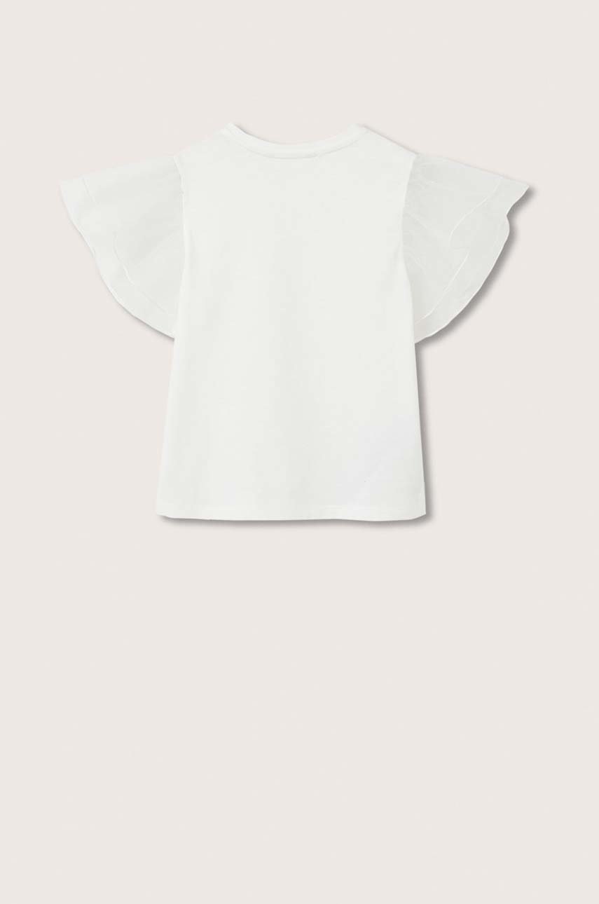

Дитяча футболка Mango Kids колір білий