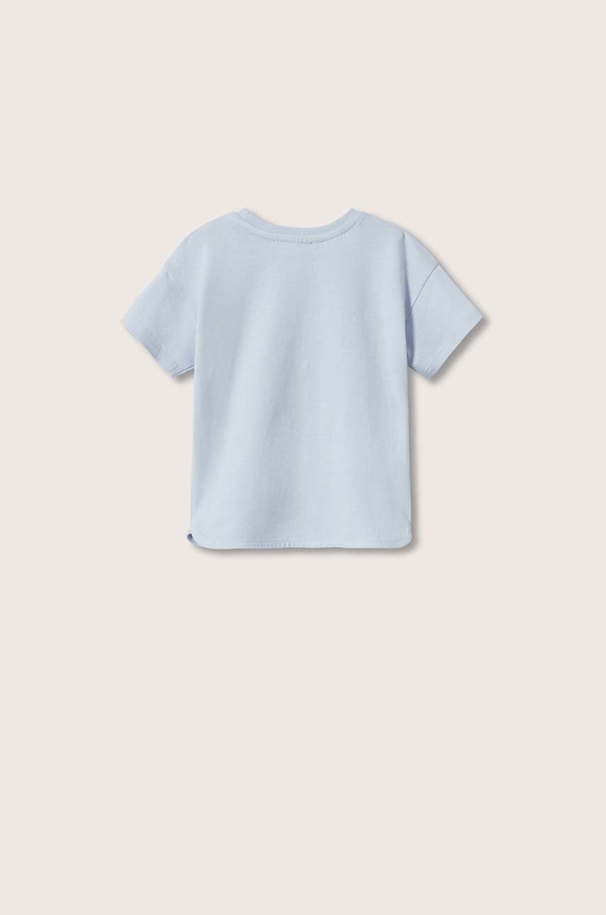 

Детская хлопковая футболка Mango Kids Tortuga
