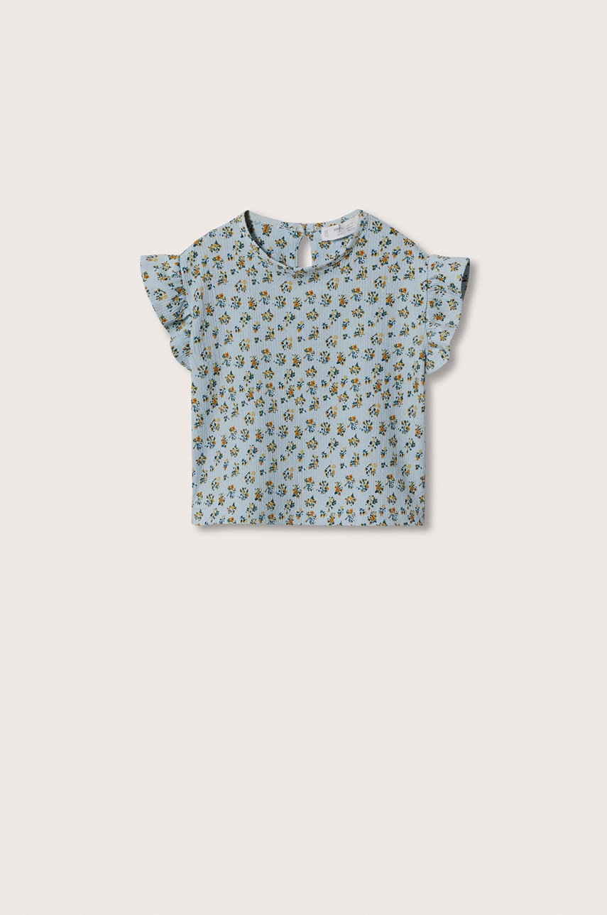 

Детска тениска Mango Kids Linat, Син
