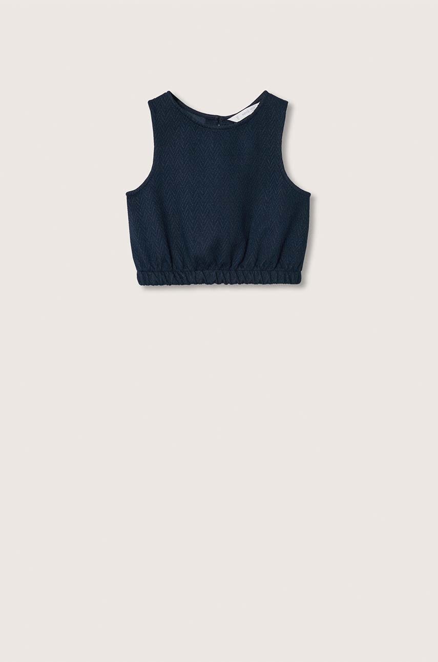 

Детски топ Mango Kids Mia в тъмносиньо, Тъмносин