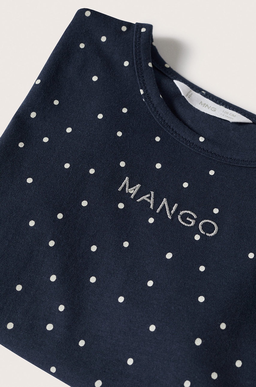 

Дитяча бавовняна футболка Mango Kids Mangofis-h колір синій