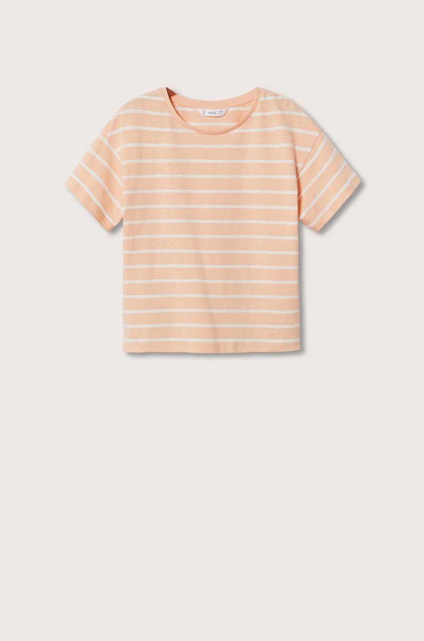 

Детска памучна тениска Mango Kids Flame в оранжево, Оранжев