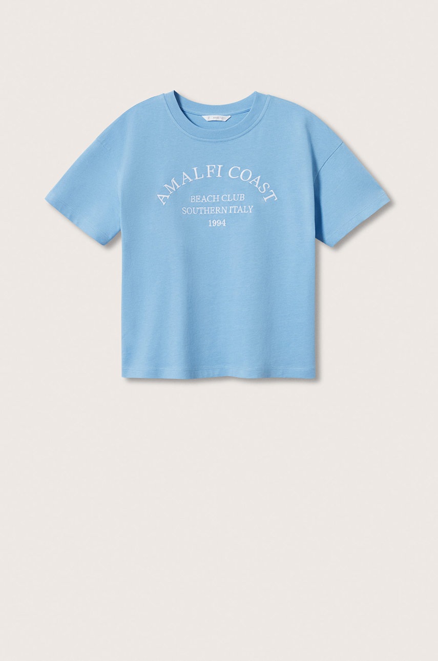 

Детская хлопковая футболка Mango Kids French
