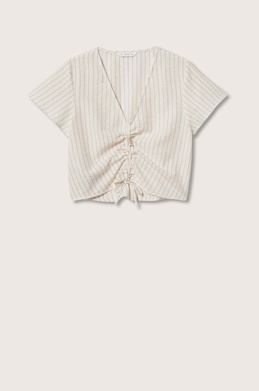 

Детская блузка Mango Kids Fruncet цвет белый