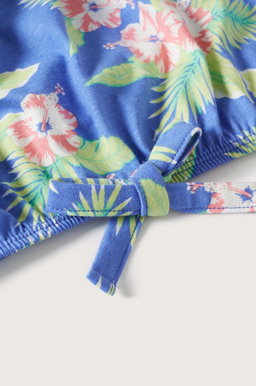 

Детская хлопковая футболка Mango Kids Hibiscut