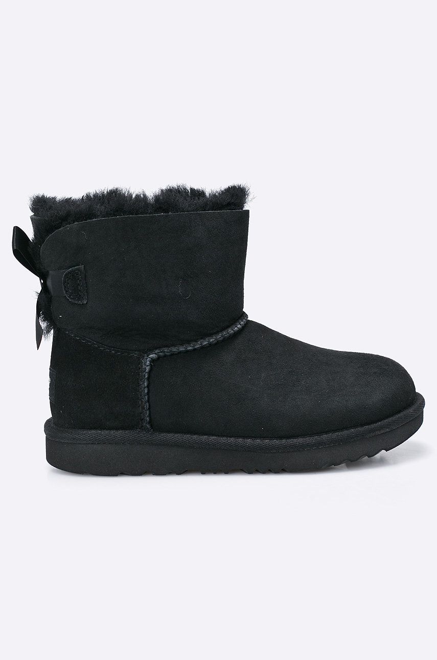 Zimní boty UGG Mini Bailey Bow Ii černá barva - černá -  Svršek: Semišová kůže Vnitřek: Me