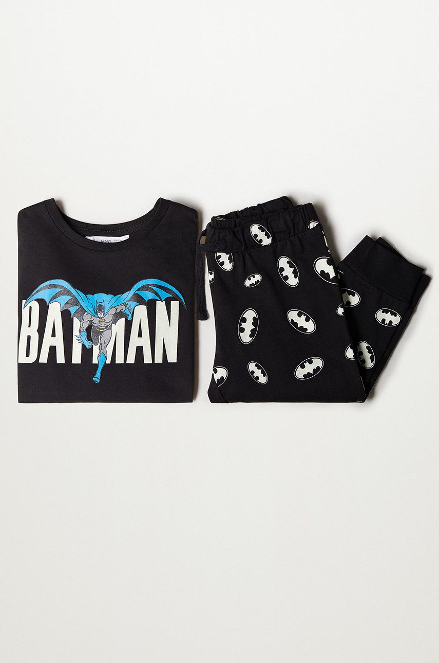 Mango Kids - Pijama copii Batman 116-164 cm