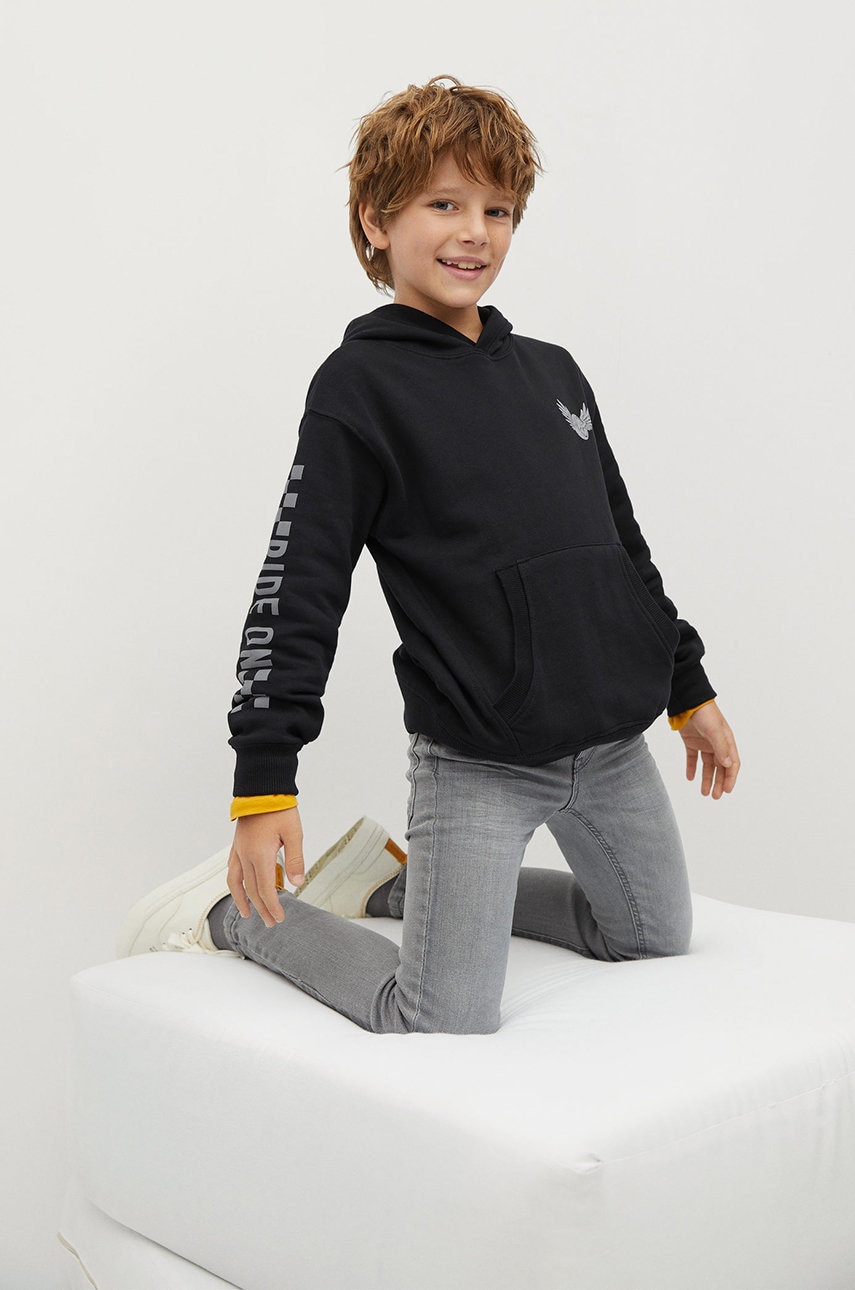 Mango Kids - Hanorac de bumbac pentru copii Ride 110-164 cm