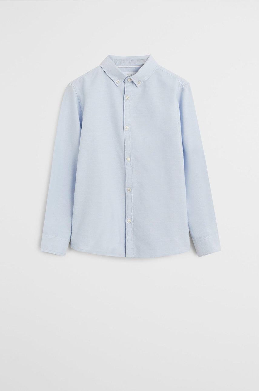 

Mango Kids - Детская рубашка Oxford 110-164 см, Бирюзовый