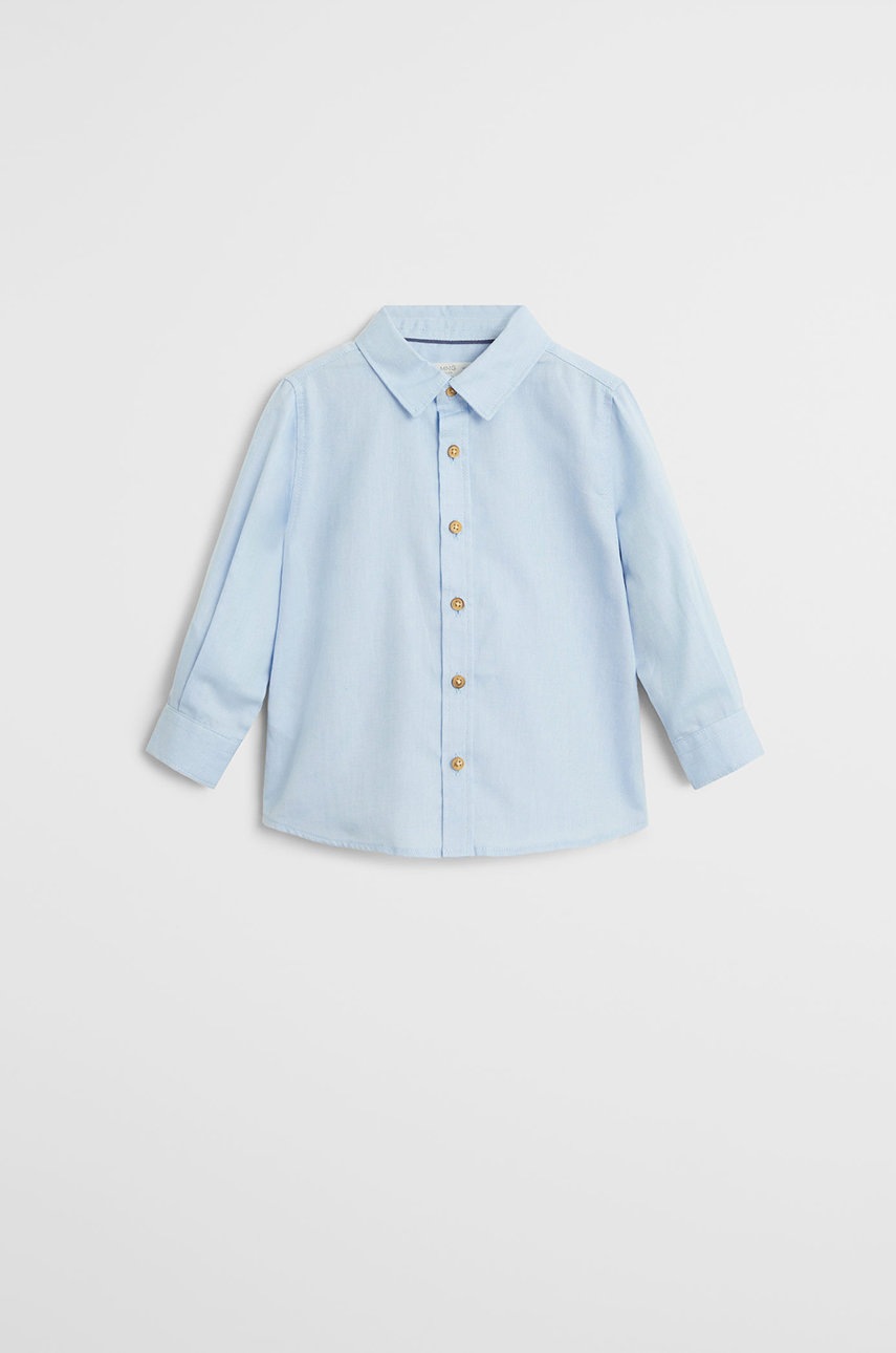 

Mango Kids - Детская хлопковая рубашка Oxford7 80-104 cm, Голубой
