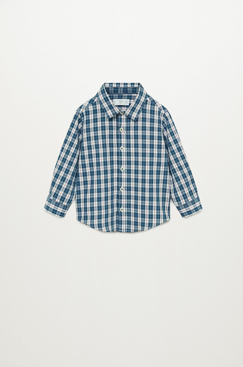 

Mango Kids - Детская хлопковая рубашка Checks 80-104 cm, Тёмно-синий