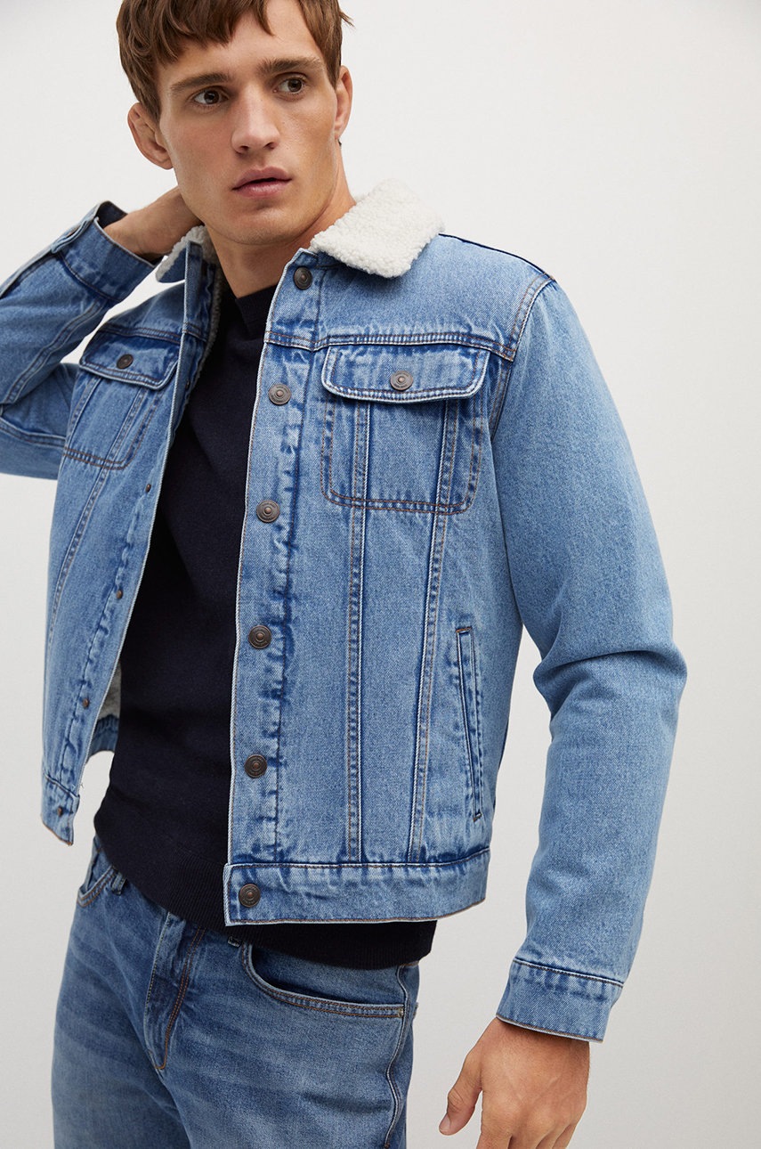 Mango Man - Geaca jeans Wasp