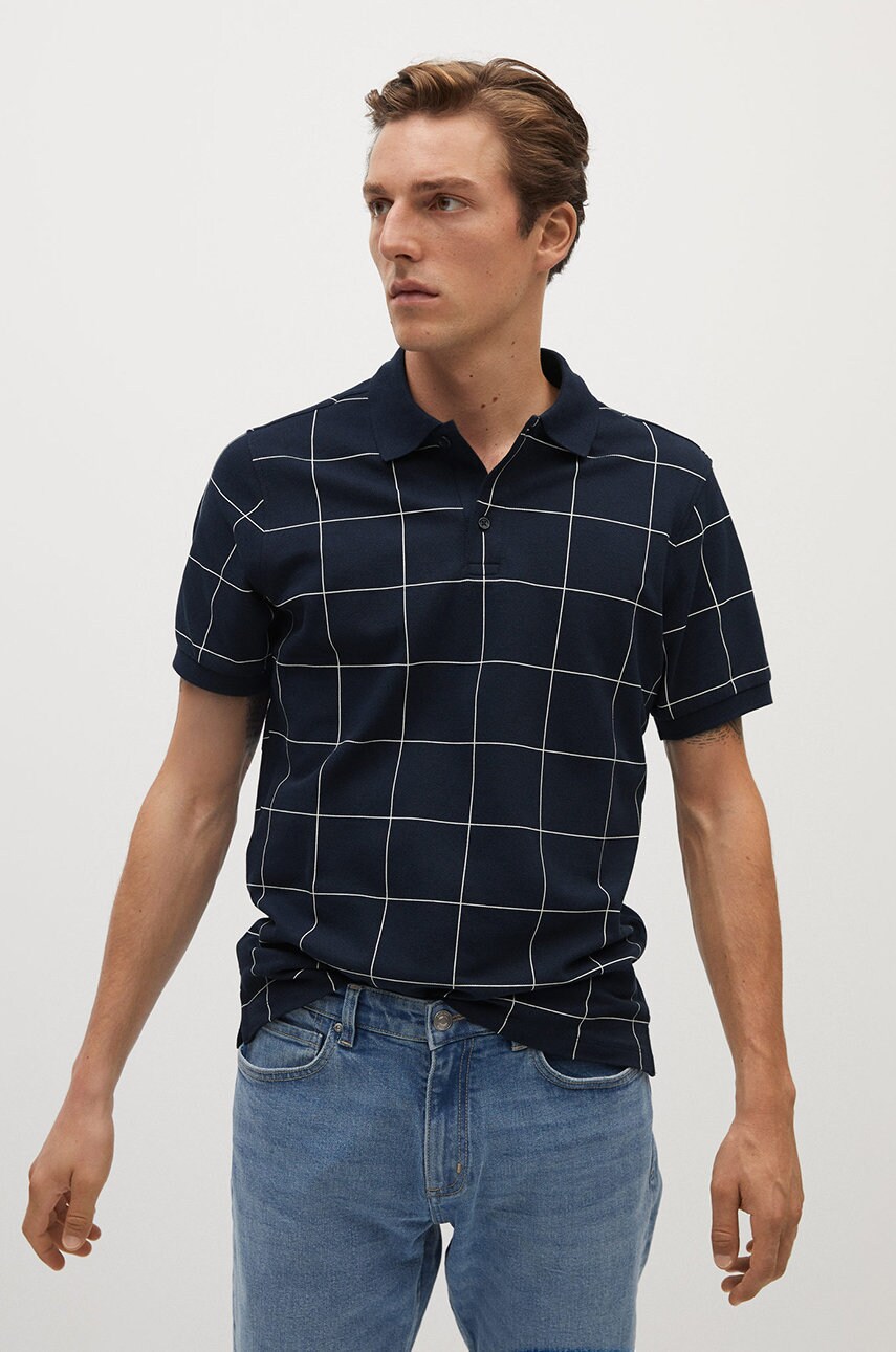 Mango man - tricou polo check