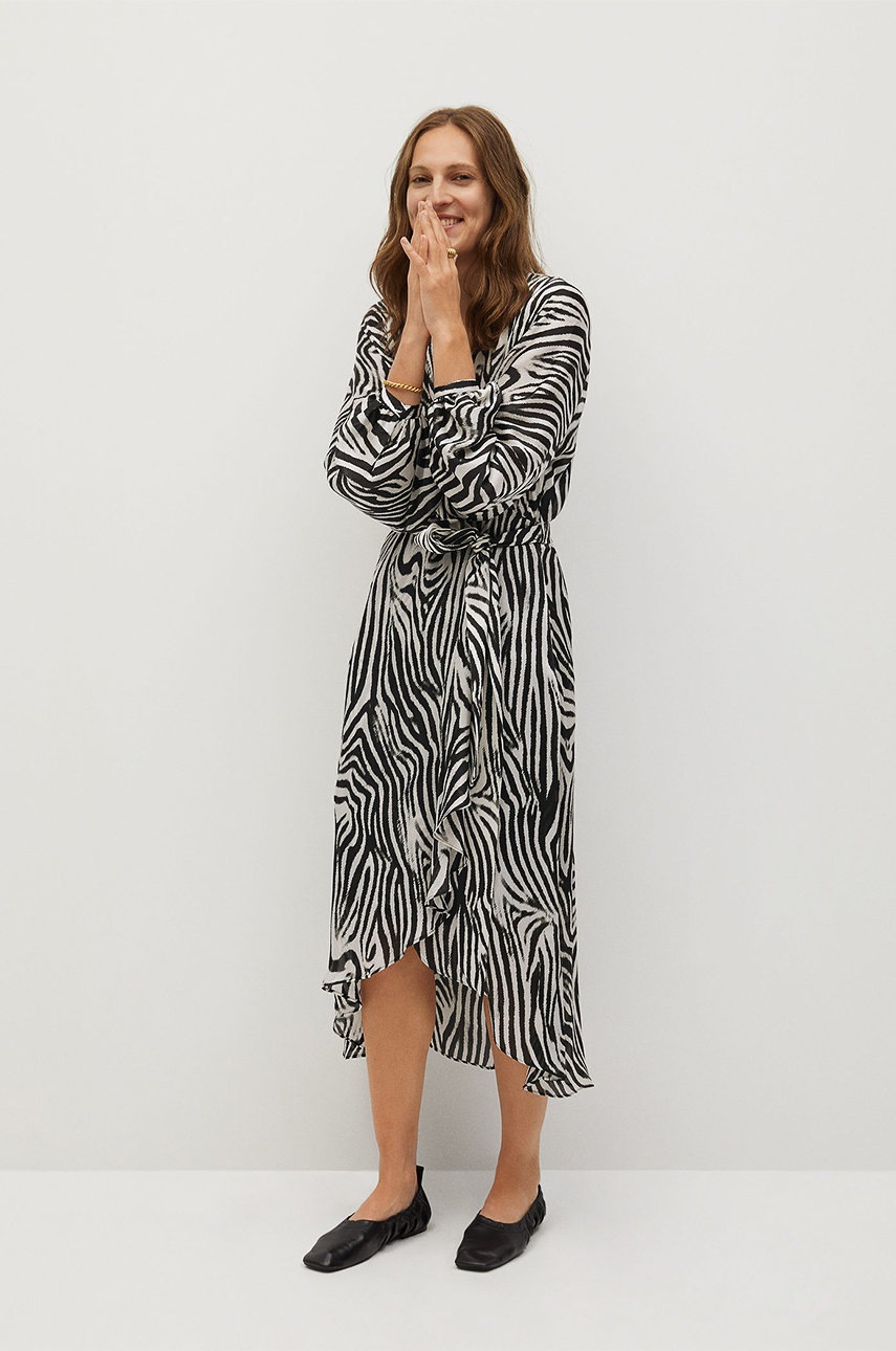

Mango - Платье Zebra, Чёрный