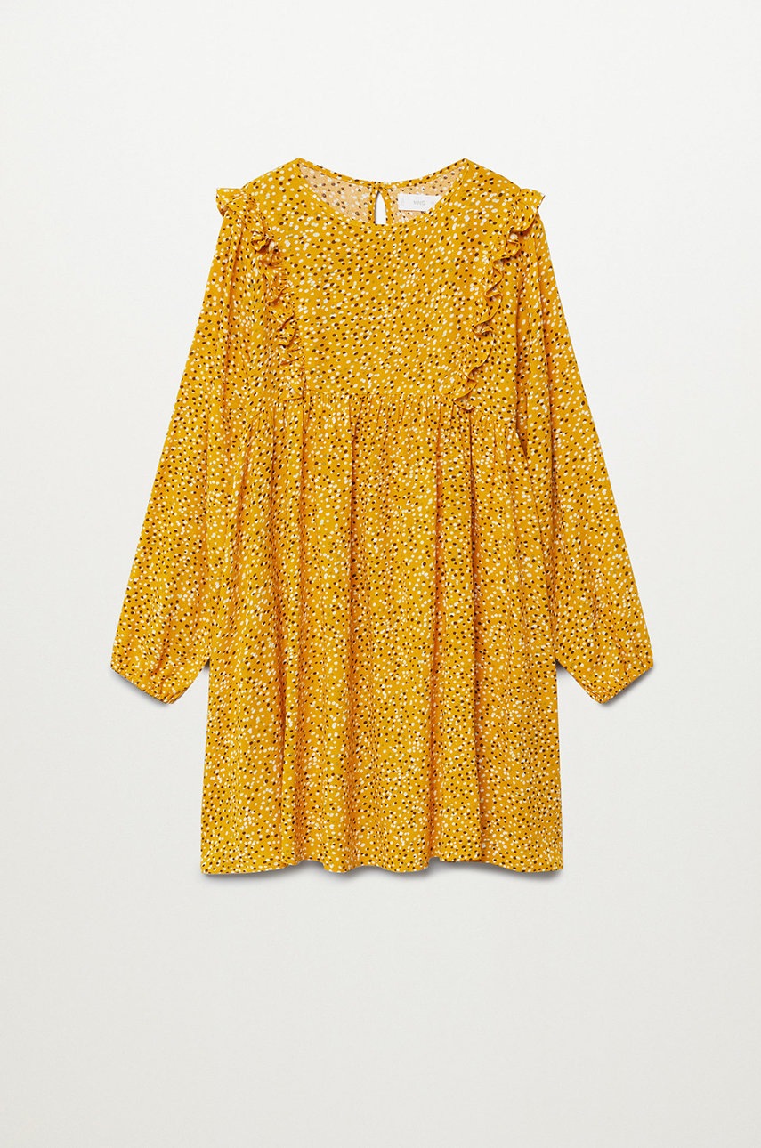 

Mango Kids - Детское платье Dots 110-164 cm, Жёлтый