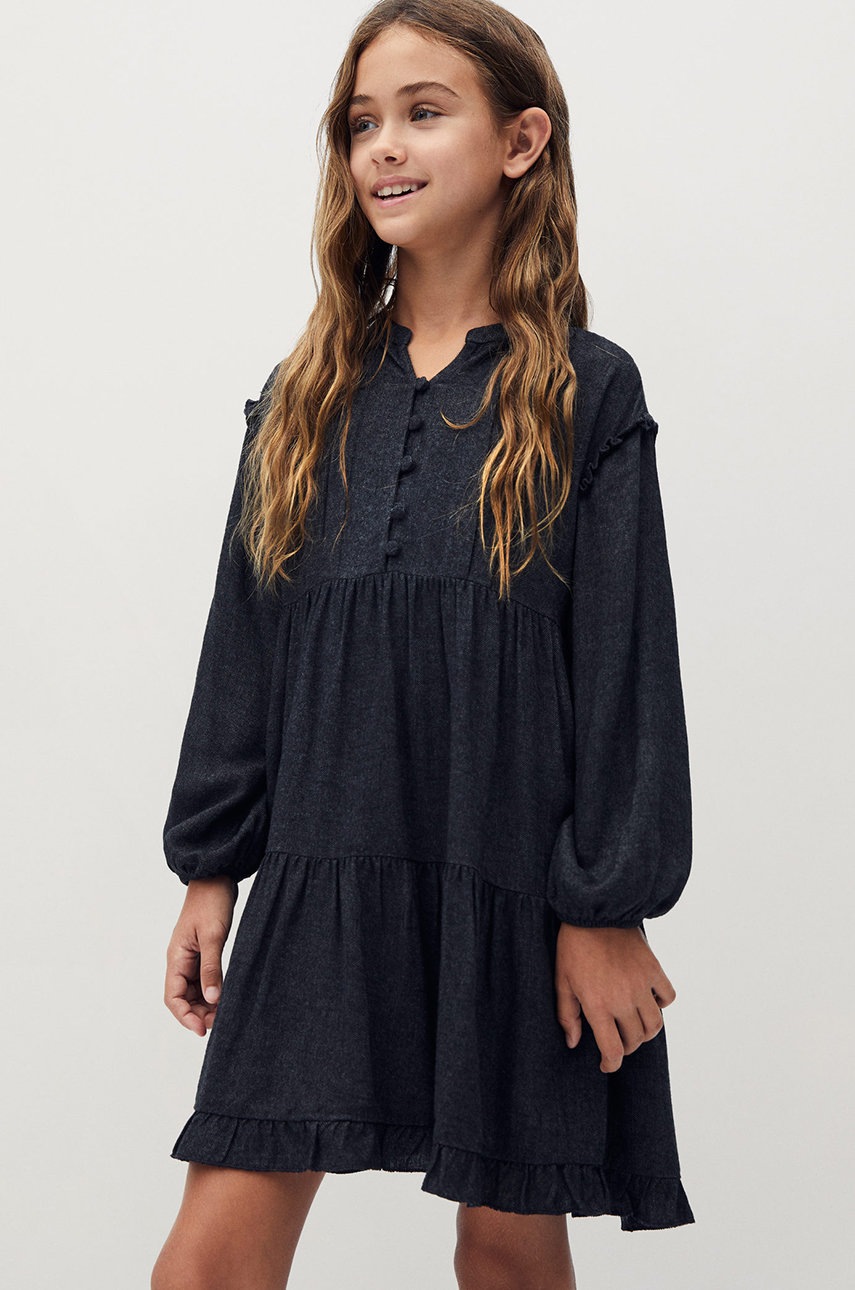 

Mango Kids - Детское платье Country 116-164 cm, Серый
