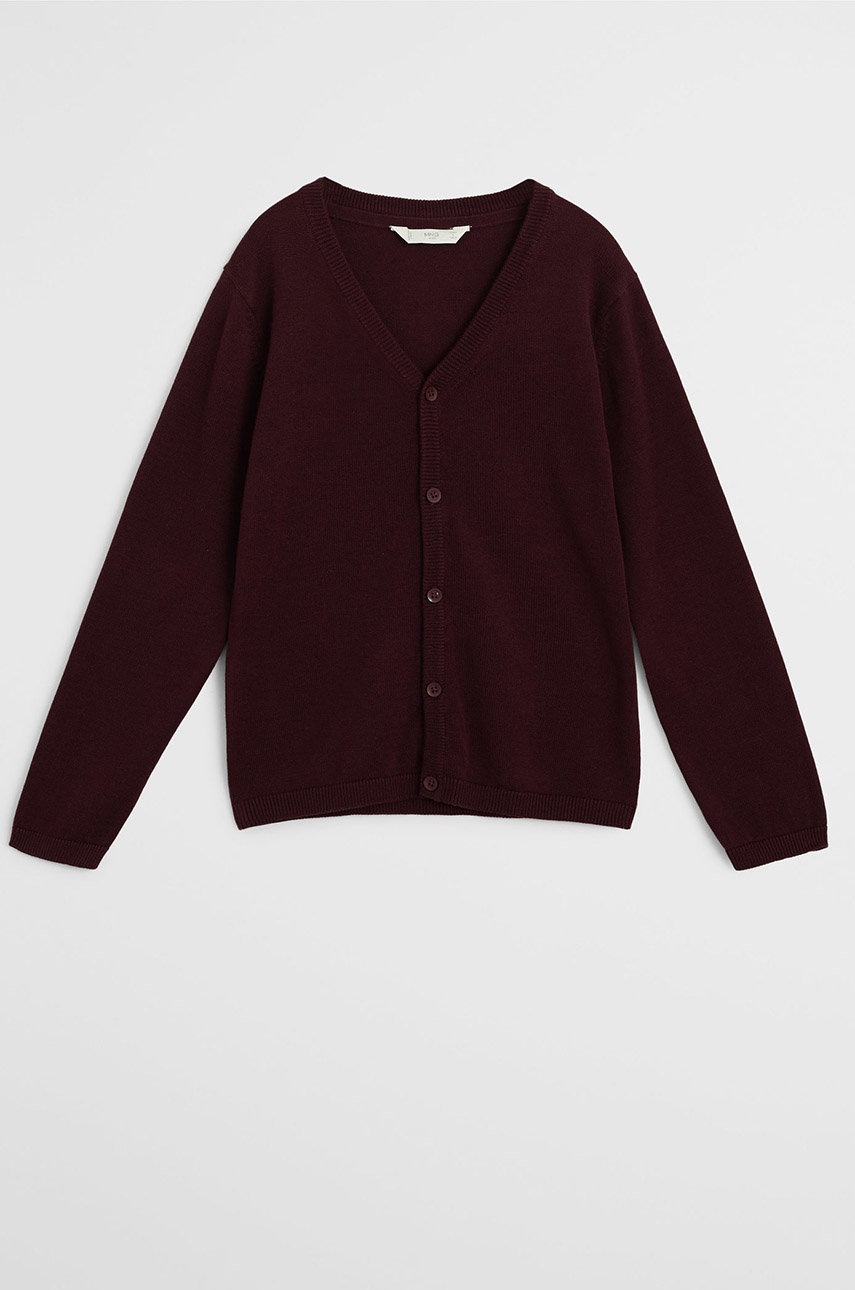 

Mango Kids - Детский кардиган Nick 110-164 cm, Бордо