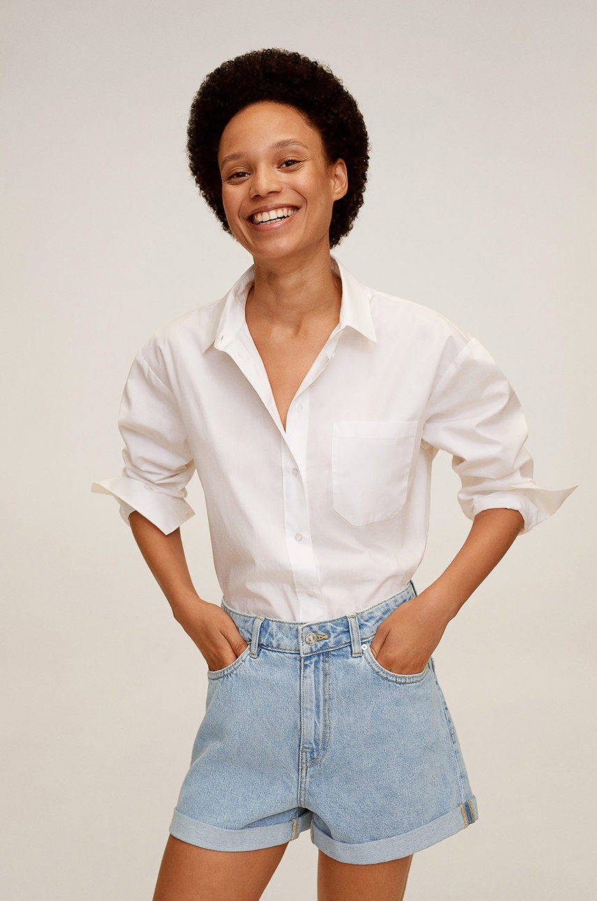 Mango - Pantaloni scurti jeans Bermuda