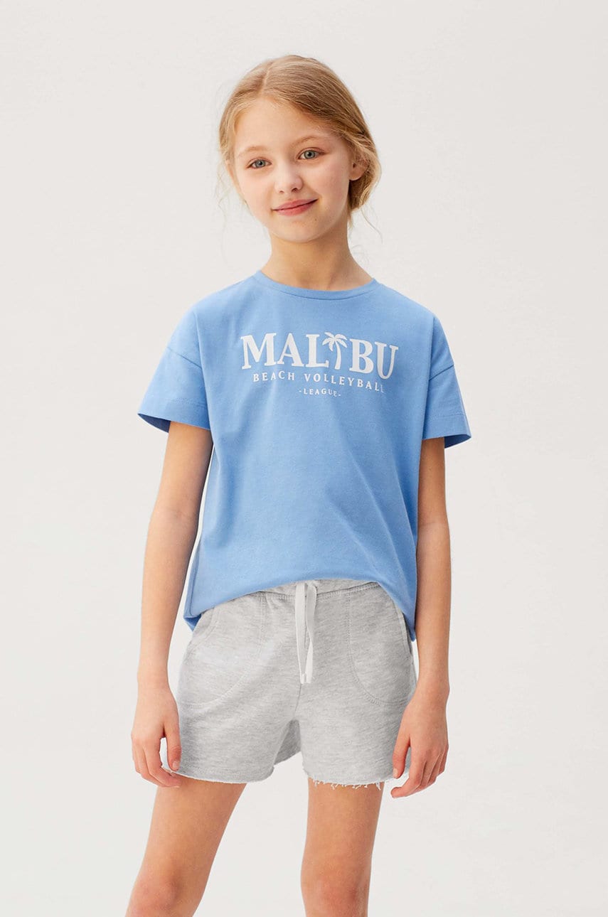 Mango kids - pantaloni scurti copii lea7 122-164 cm