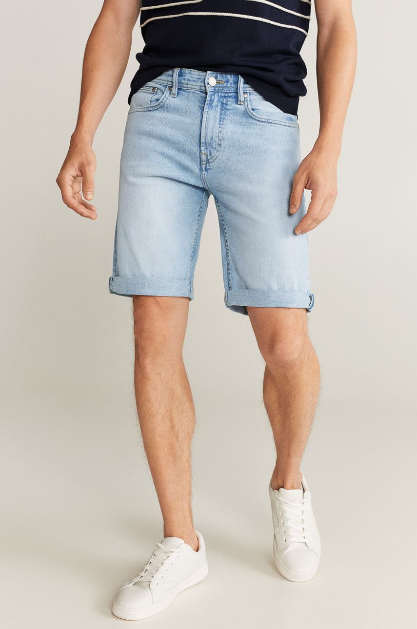 Mango Man - Pantaloni scurti jeans Rock
