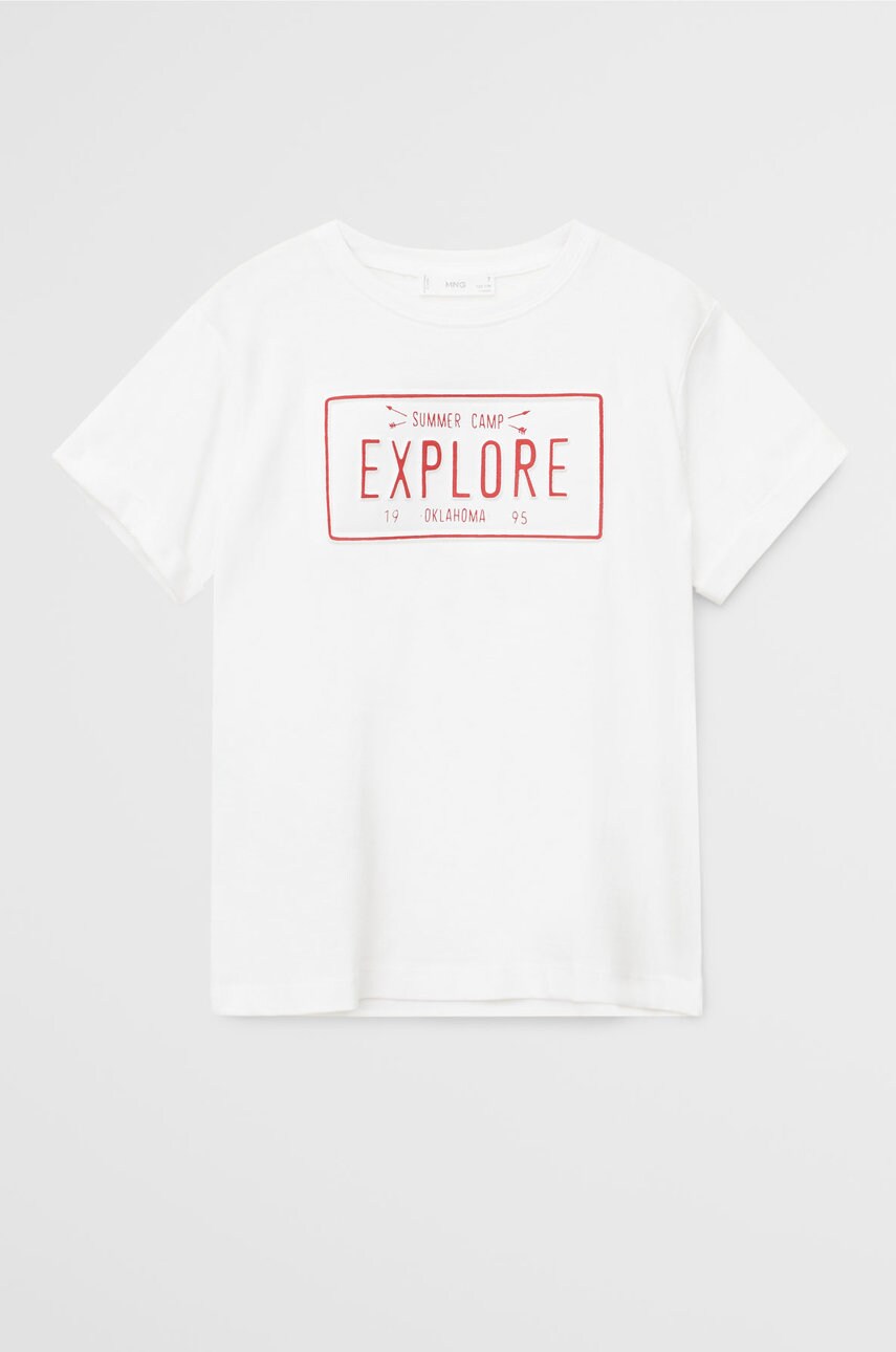 Mango kids - tricou copii explore 110-164 cm