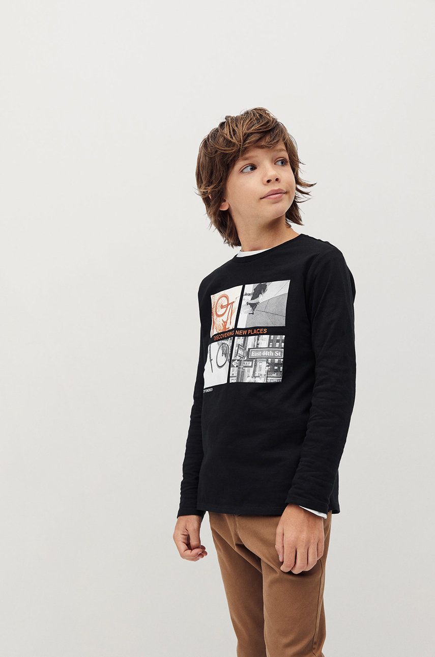 Mango Kids - Longsleeve copii Photo 110-164 cm