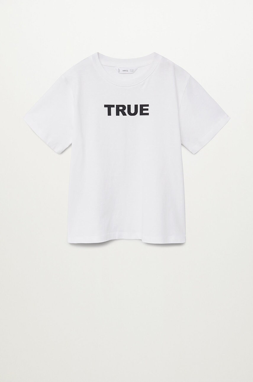 Mango Kids - Tricou copii TRUE