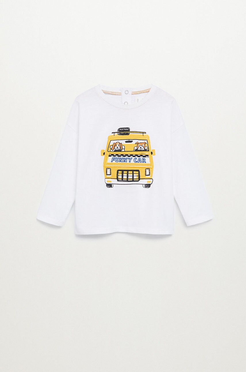 Mango kids - longsleeve copii blai
