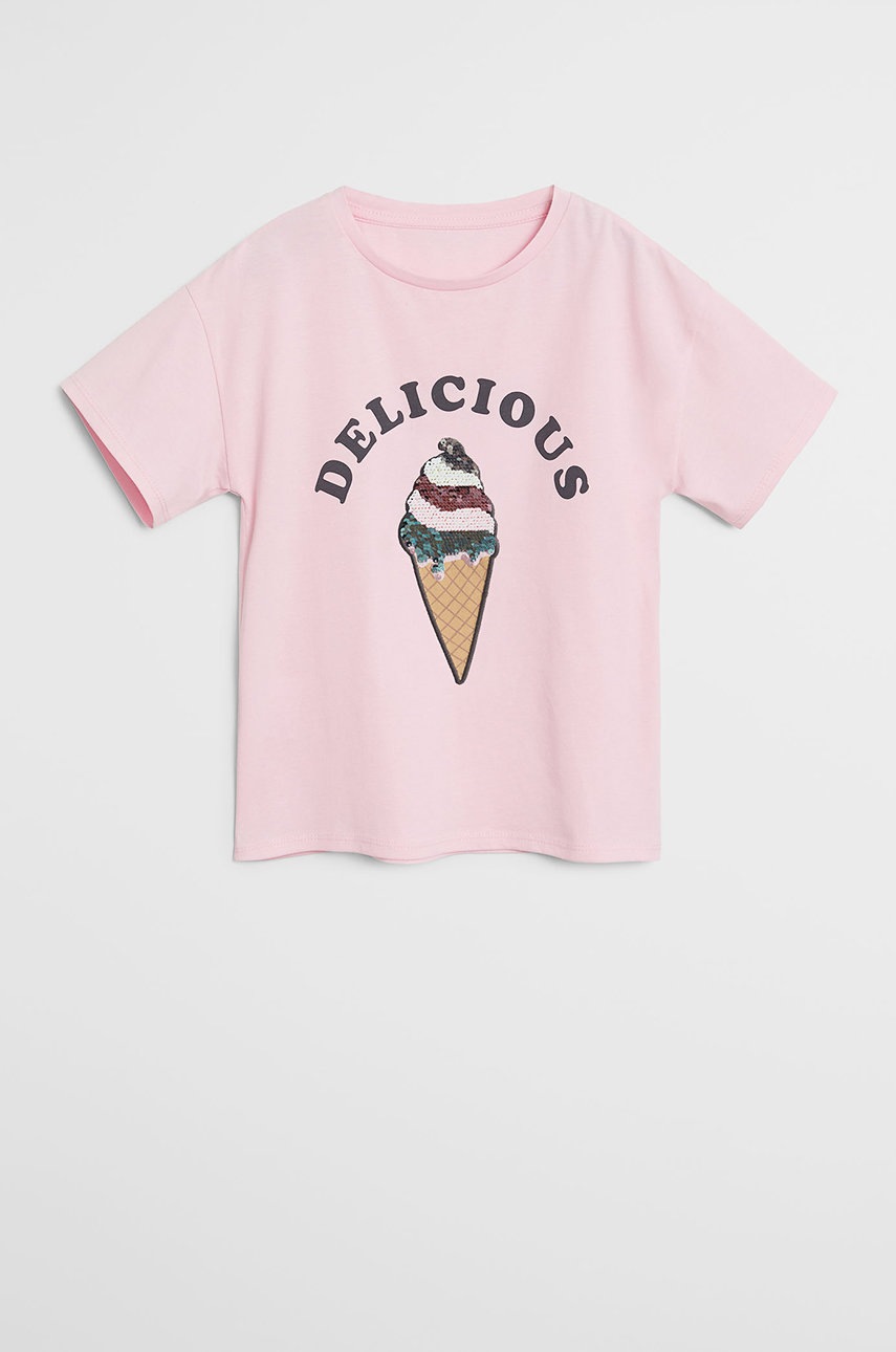 

Mango Kids - Детская футболка Yummy 110-164 см, Розовый