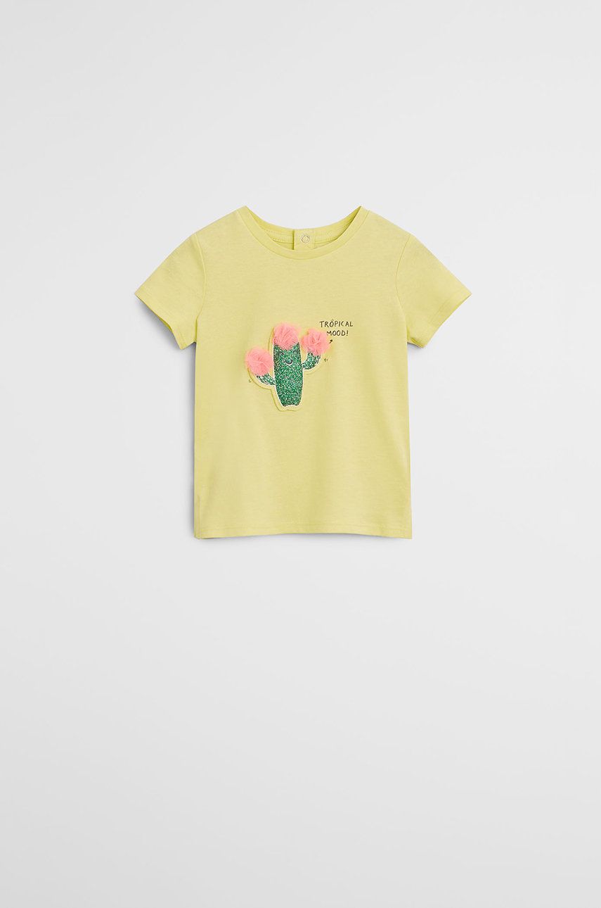 Mango Kids - Tricou copii Cactus 80-104 cm