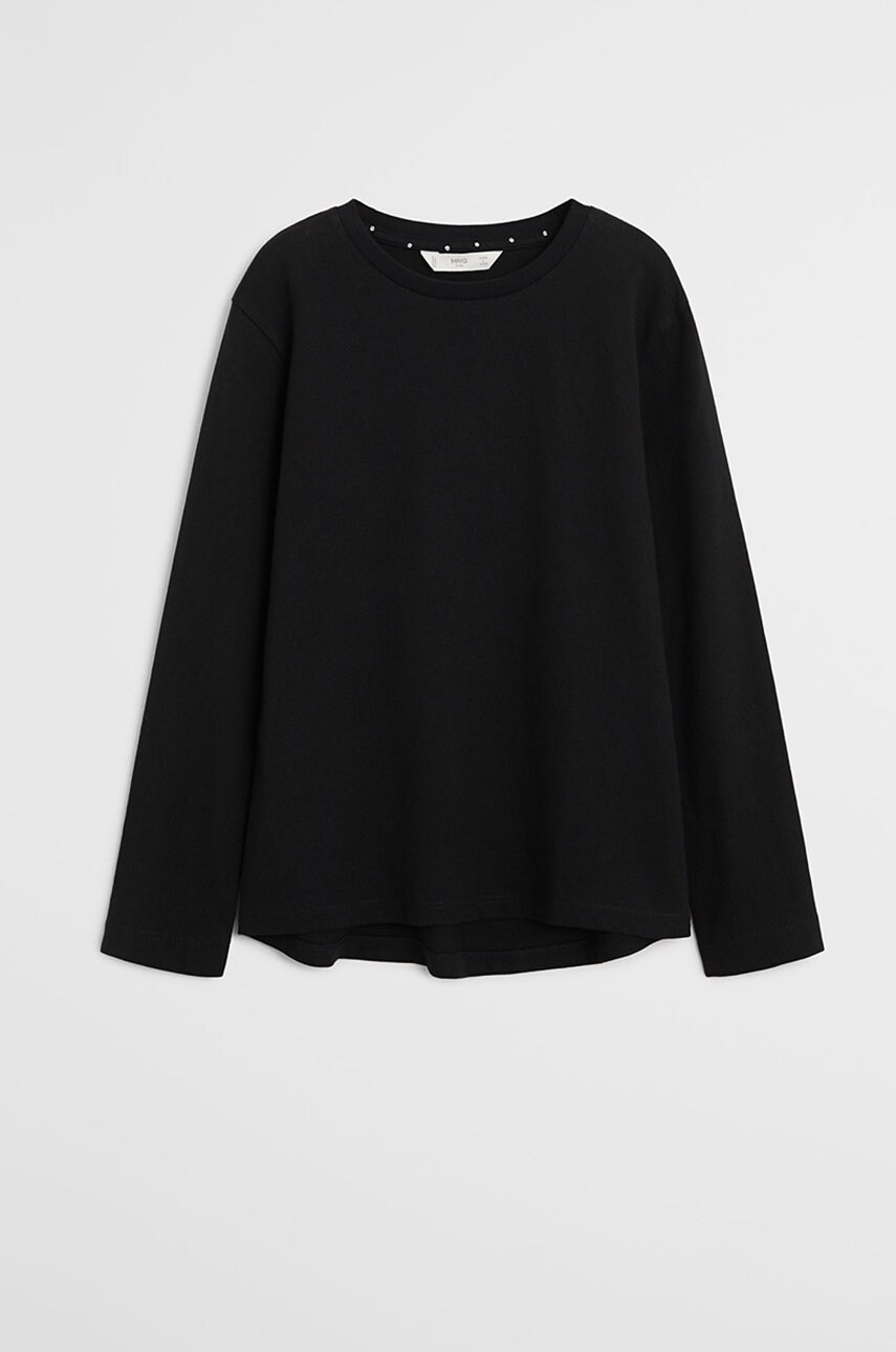 

Mango Kids - Детский лонгслив Basica 110-164 см, Чёрный
