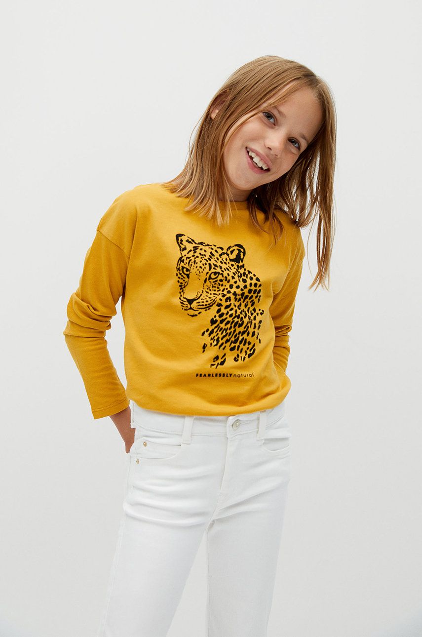 Mango Kids - Longsleeve copii Zool 110-164 cm