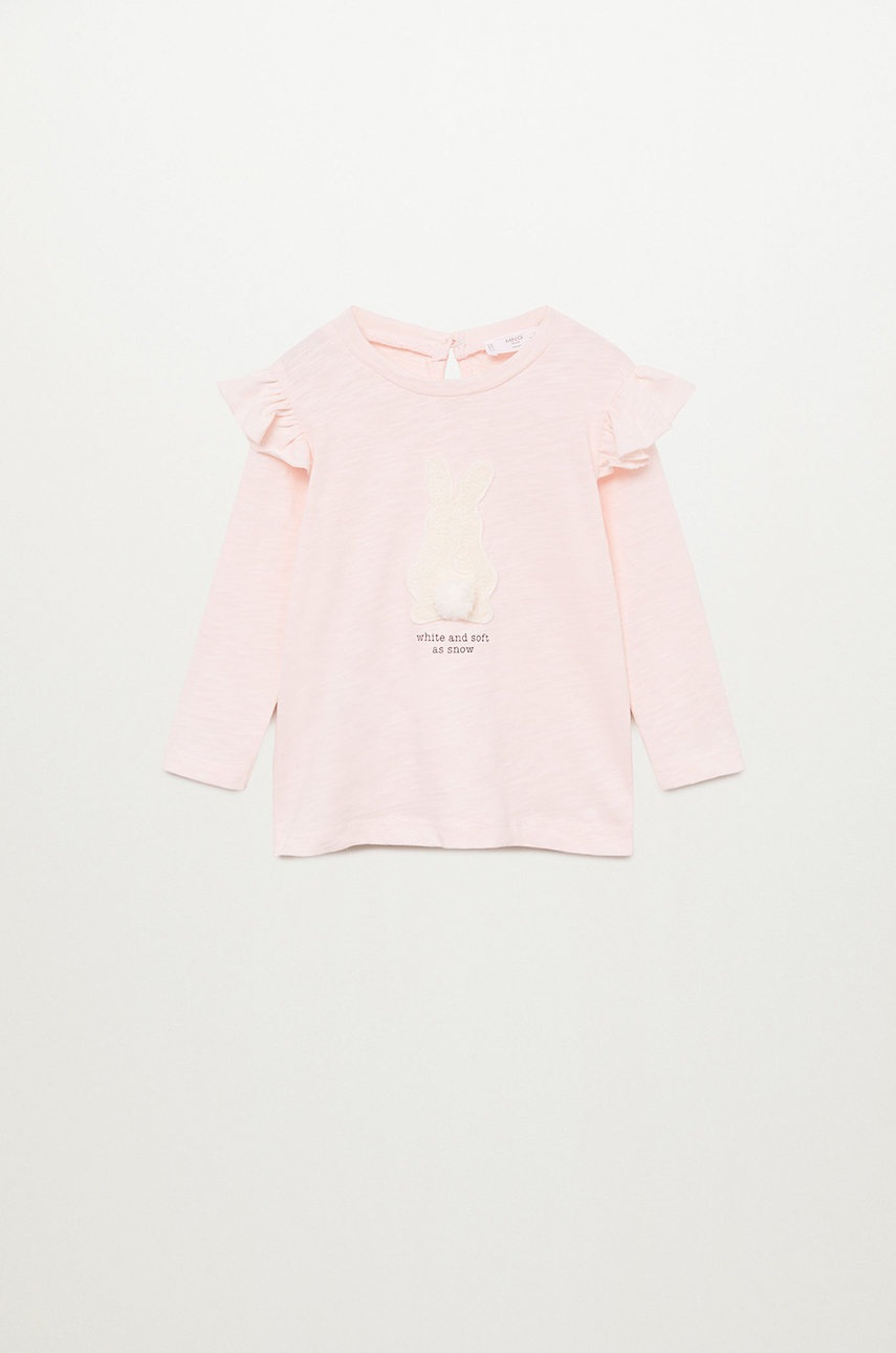 Mango Kids - Longsleeve copii Bunny 80-104 cm