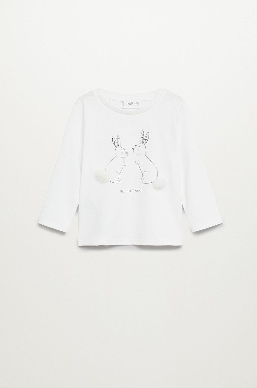 Mango Kids - Longsleeve copii Elena 80-104 cm