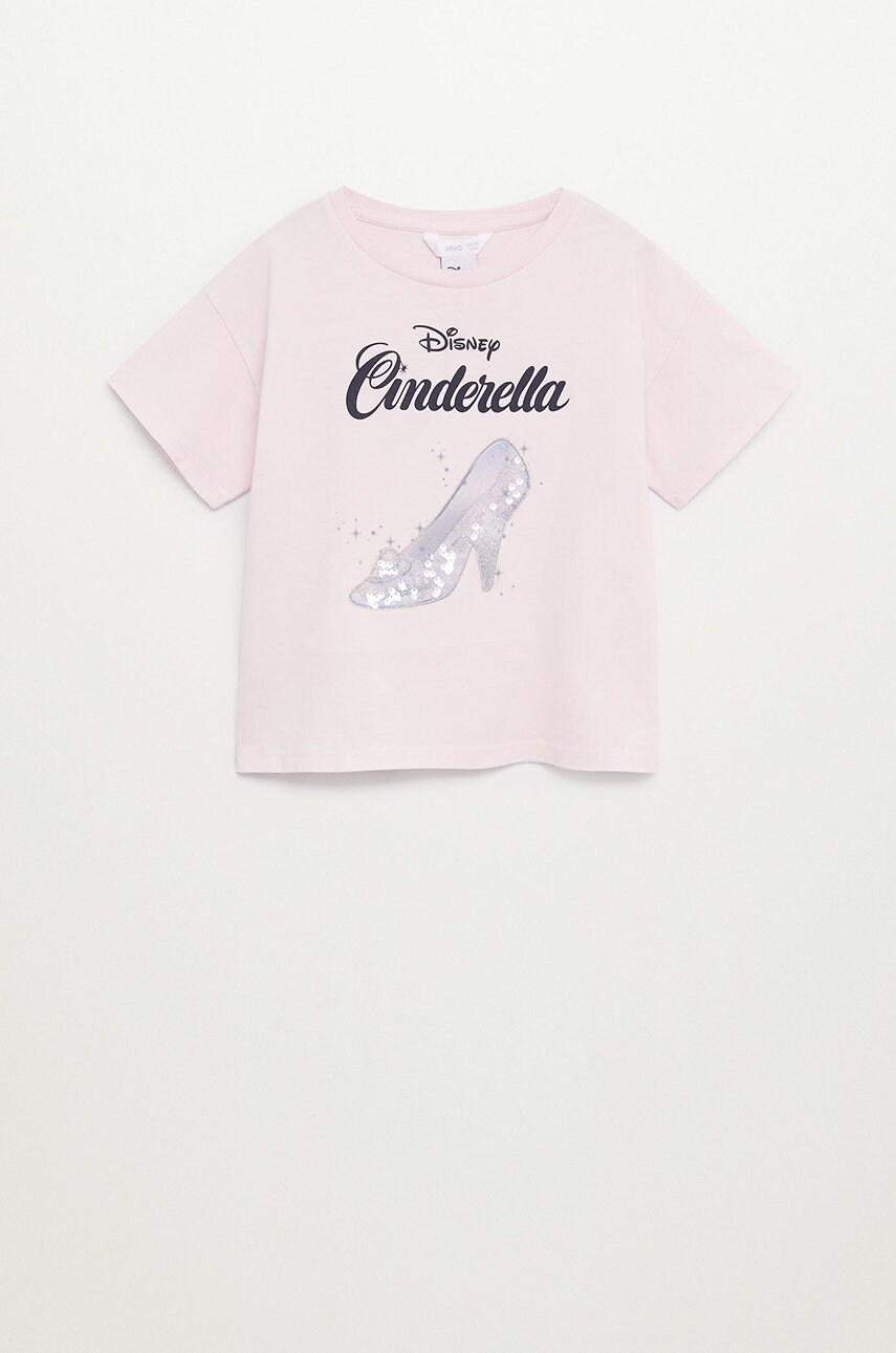 Mango kids - tricou copii zapato x disney 110-164 cm