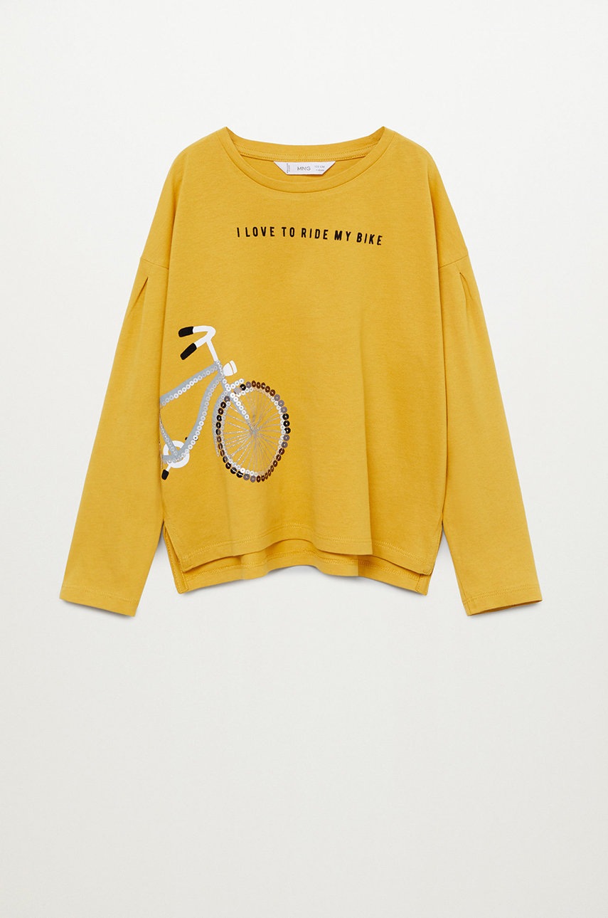 Mango Kids - Longsleeve copii Bike 110-164 cm