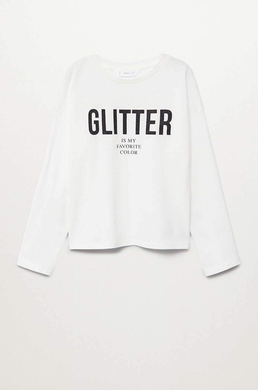 Mango kids - longsleeve copii purpur