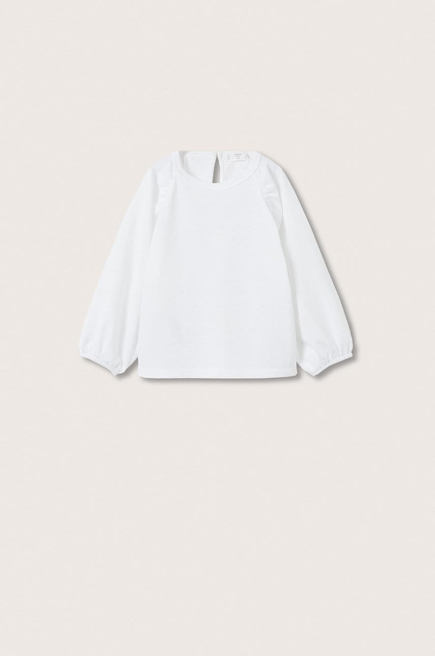 Mango kids longsleeve copii mashab culoarea galben