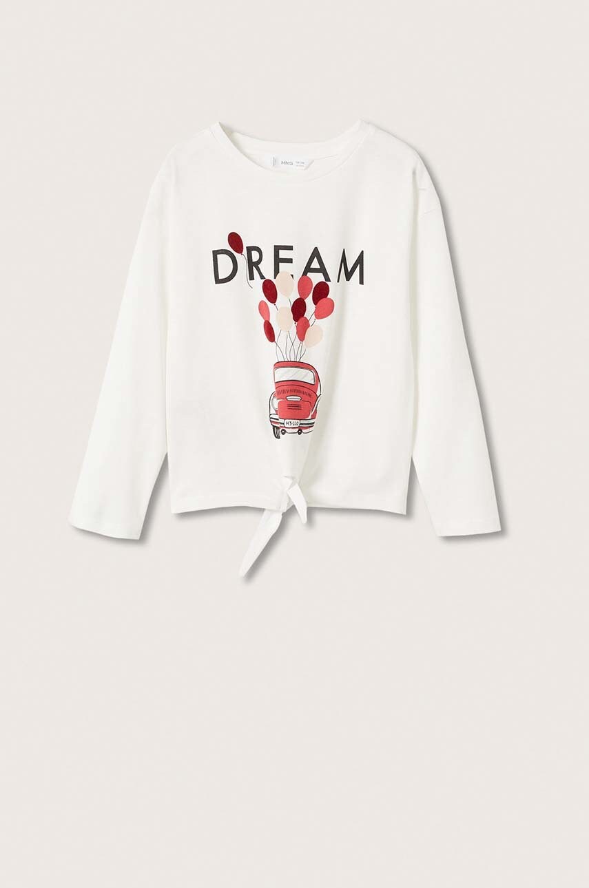 Mango kids - longsleeve din bumbac pentru copii dream