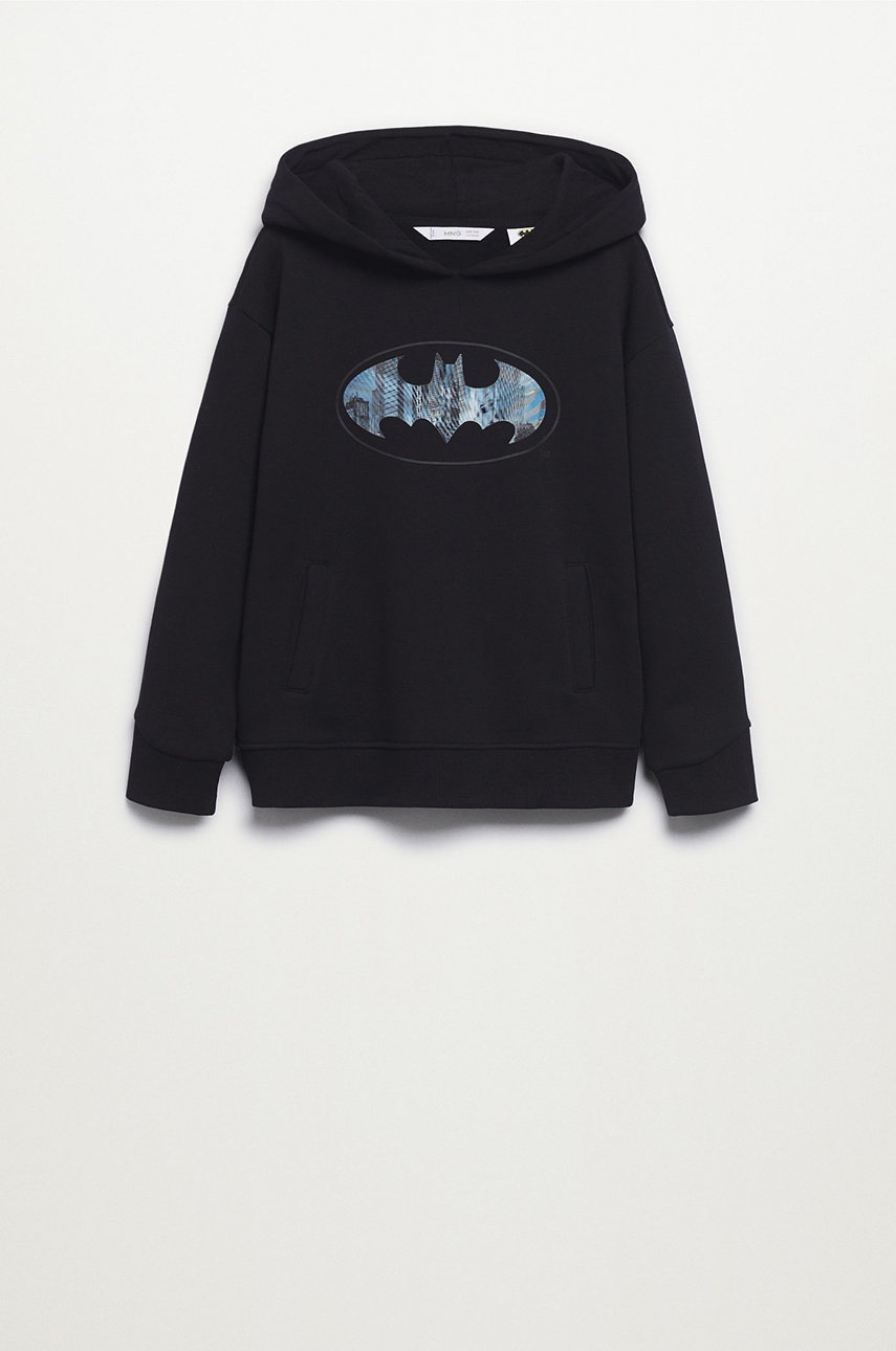

Дитяча бавовняна кофта Mango Kids DC1 колір чорний з принтом