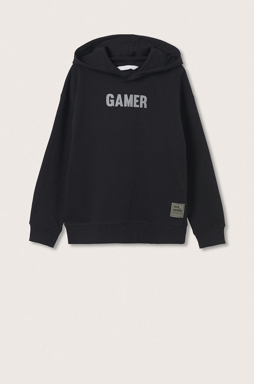 Mango Kids - hanorac de bumbac pentru copii gamer