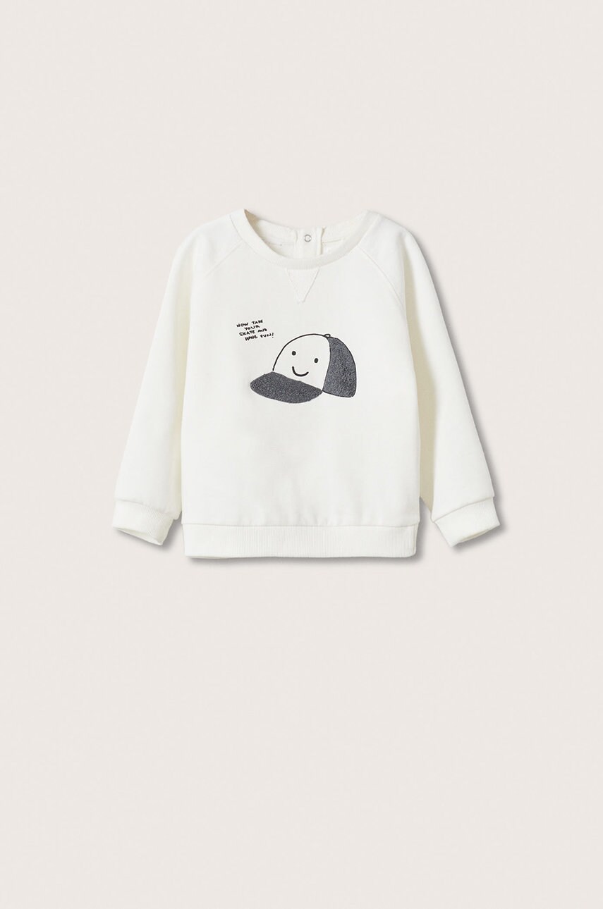 Mango Kids - hanorac de bumbac pentru copii gorra