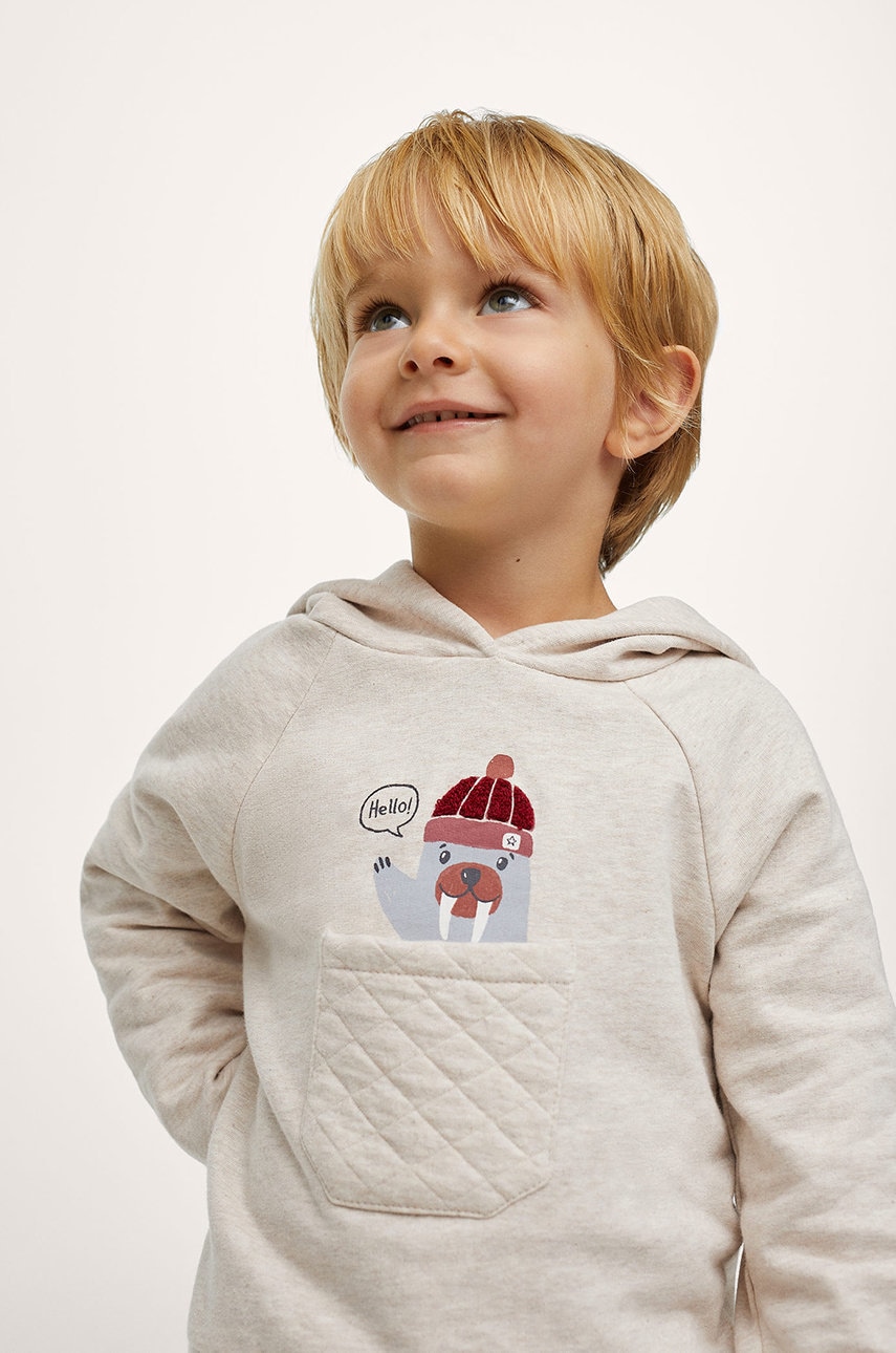 Mango Kids - hanorac de bumbac pentru copii hola