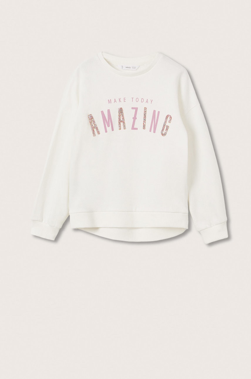 Mango Kids - hanorac de bumbac pentru copii joia
