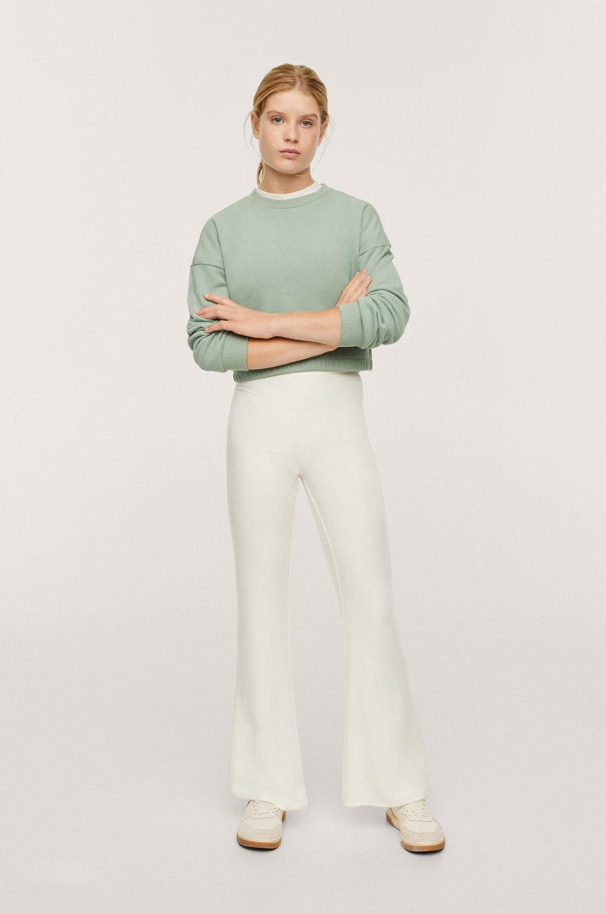 

Дитяча кофта Mango Kids Perchi колір зелений гладка