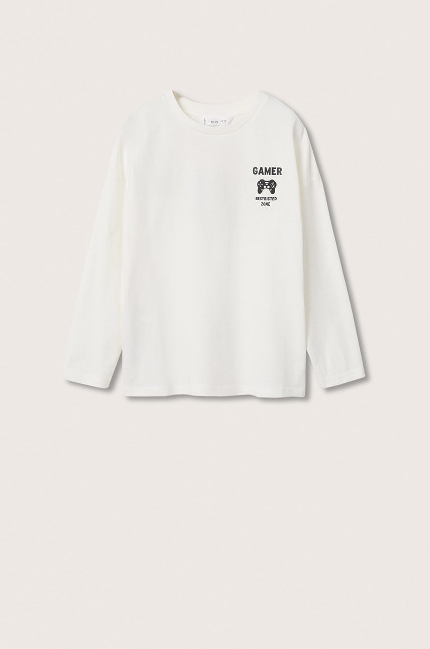 Mango Kids - longsleeve din bumbac pentru copii games