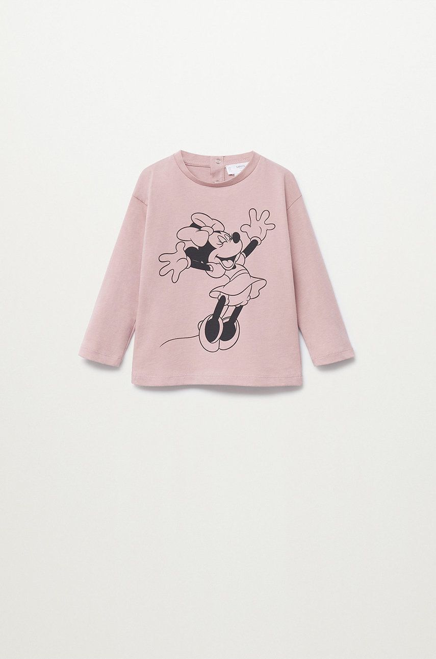 Mango Kids - Longsleeve copii Mfeliz