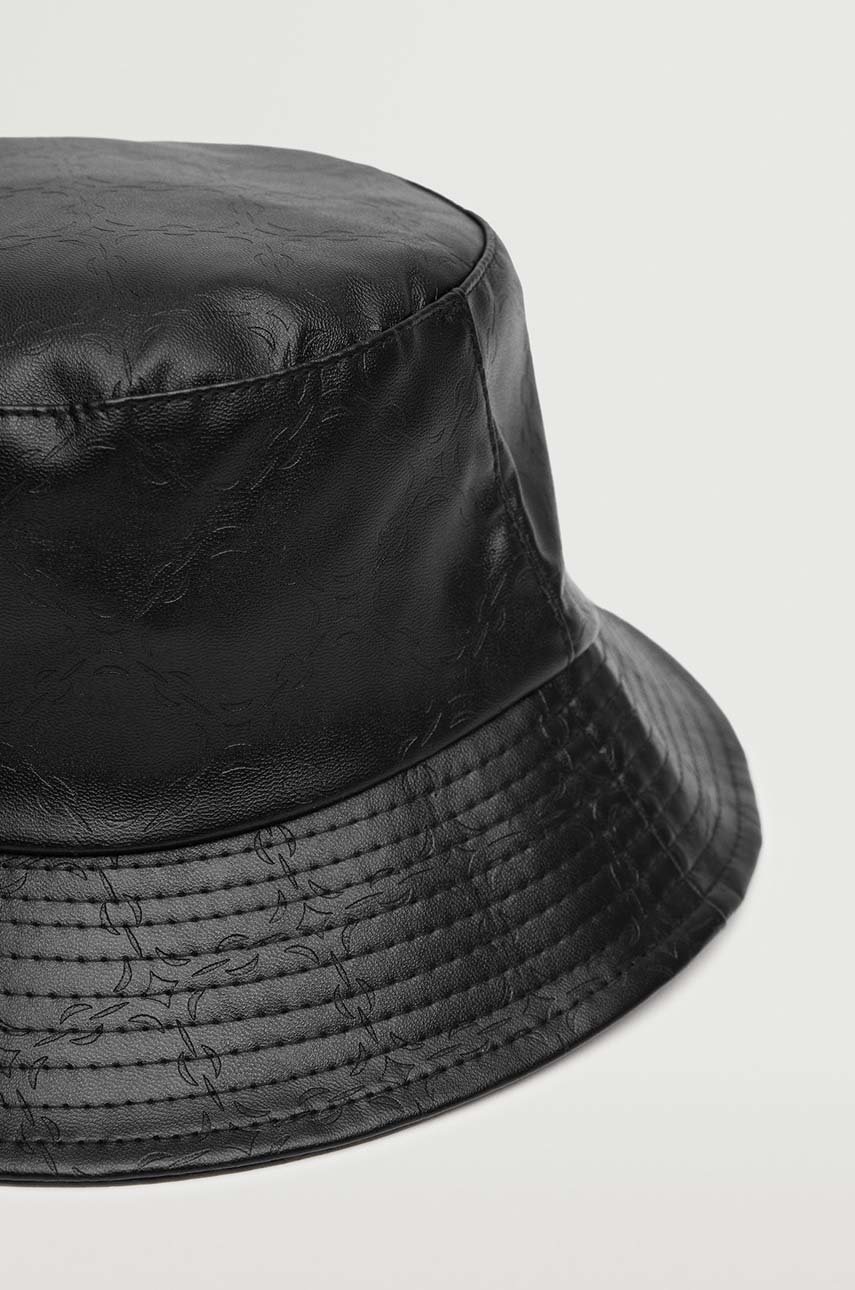 

Шляпа Mango Embossed цвет чёрный
