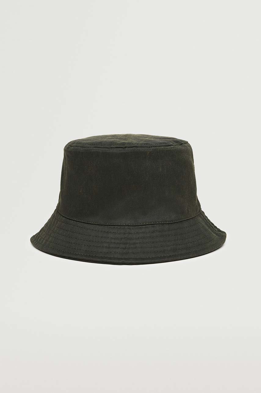 

Шапка Mango Macallan в кафяво с фина плетка, Кафяв