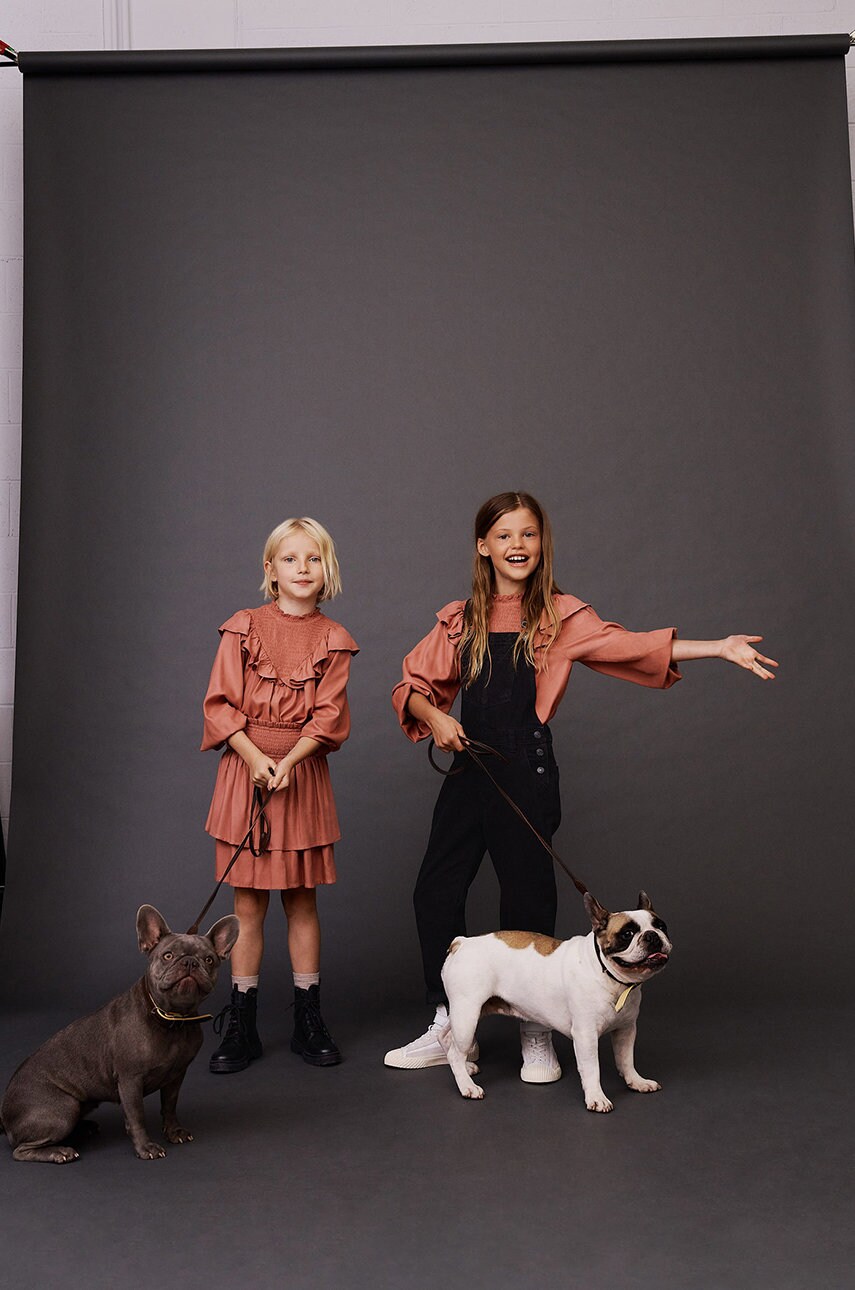 

Детская блузка Mango Kids Dolce цвет розовый
